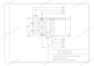 Rothe erde 09 series cross roller slewing bearing internal gear 092.20.1246.991.21.1503