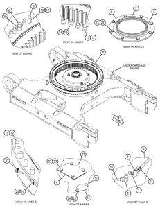 CATPILLAR CAT345D SLEWING BEARING